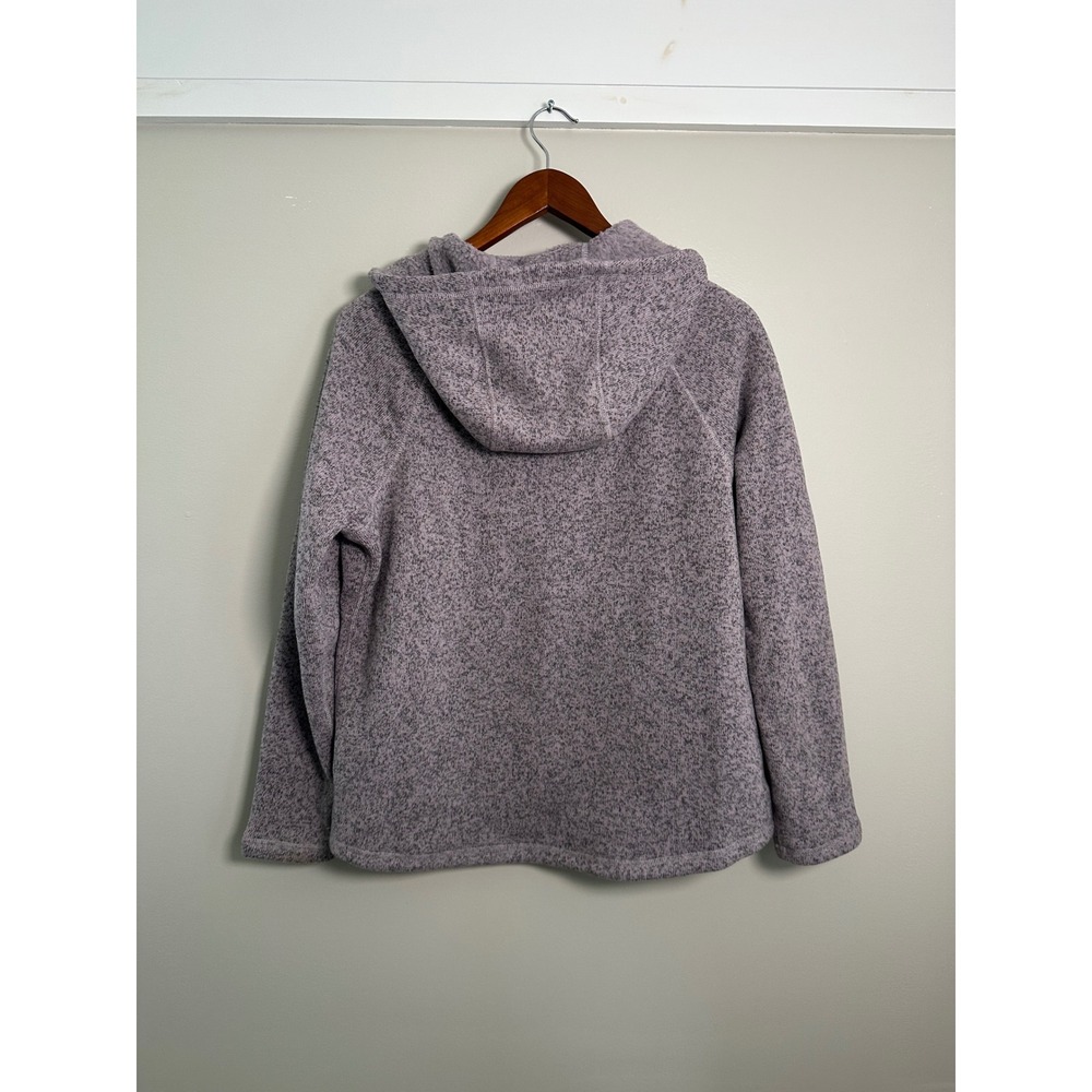 The North Face Crescent Hooded Pullover Womens Medium Purple EUC Sweater Fleece - Picture 10 of 11